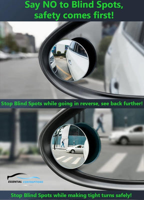 2 PCS CAR VEHICLE BLIND SPOT MIRROR